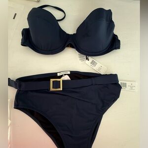 Women's we wore what Navy Bikini Set